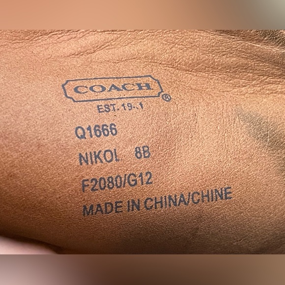 Coach Nikol Black Suede Booties Boots - Picture 8 of 14